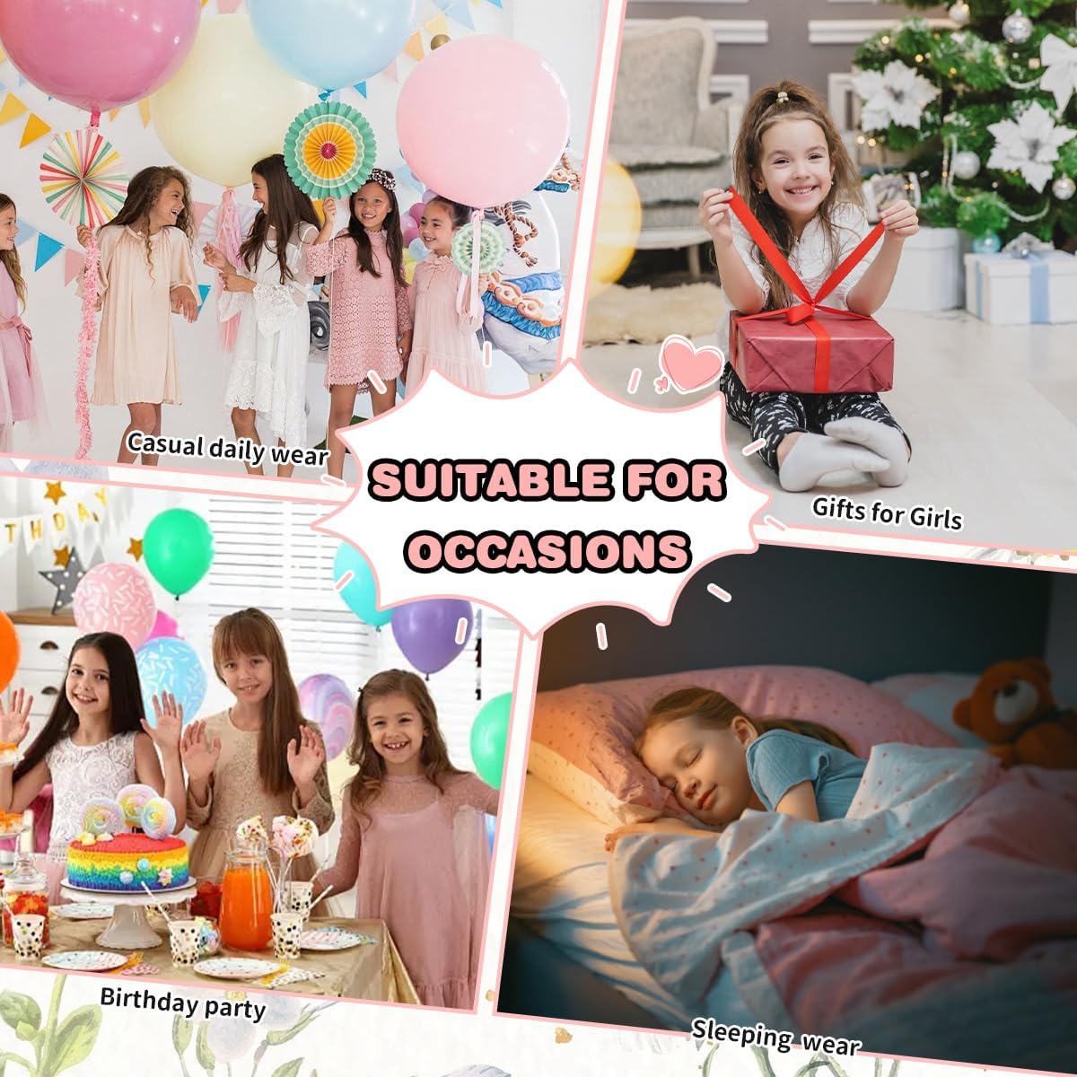 Benylion Tween Girls Dresses for Holiday Playwear Casual Boho Floral Print Junior Dresses for Teen Girls Maxi Dress - Image 6