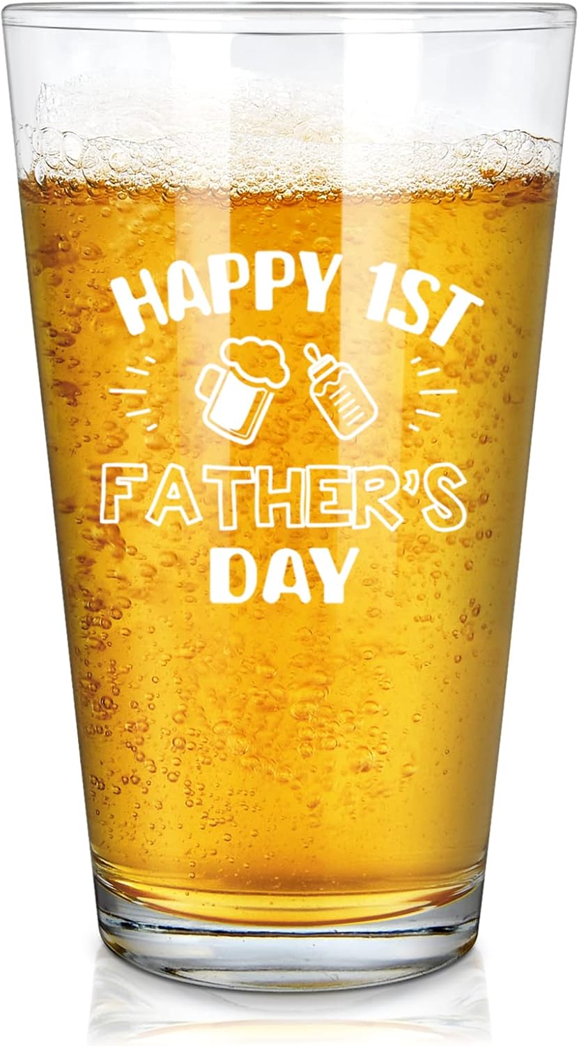 Futtumy First Father Day Gifts, Happy 1st Fathers Day Beer