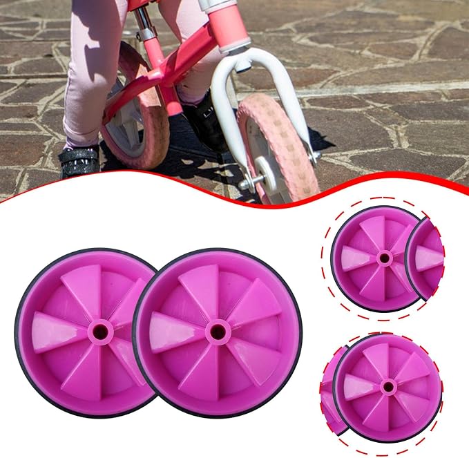 Ruedas de entrenamiento para bicicleta infantil Kowaku rosa miniatura 3