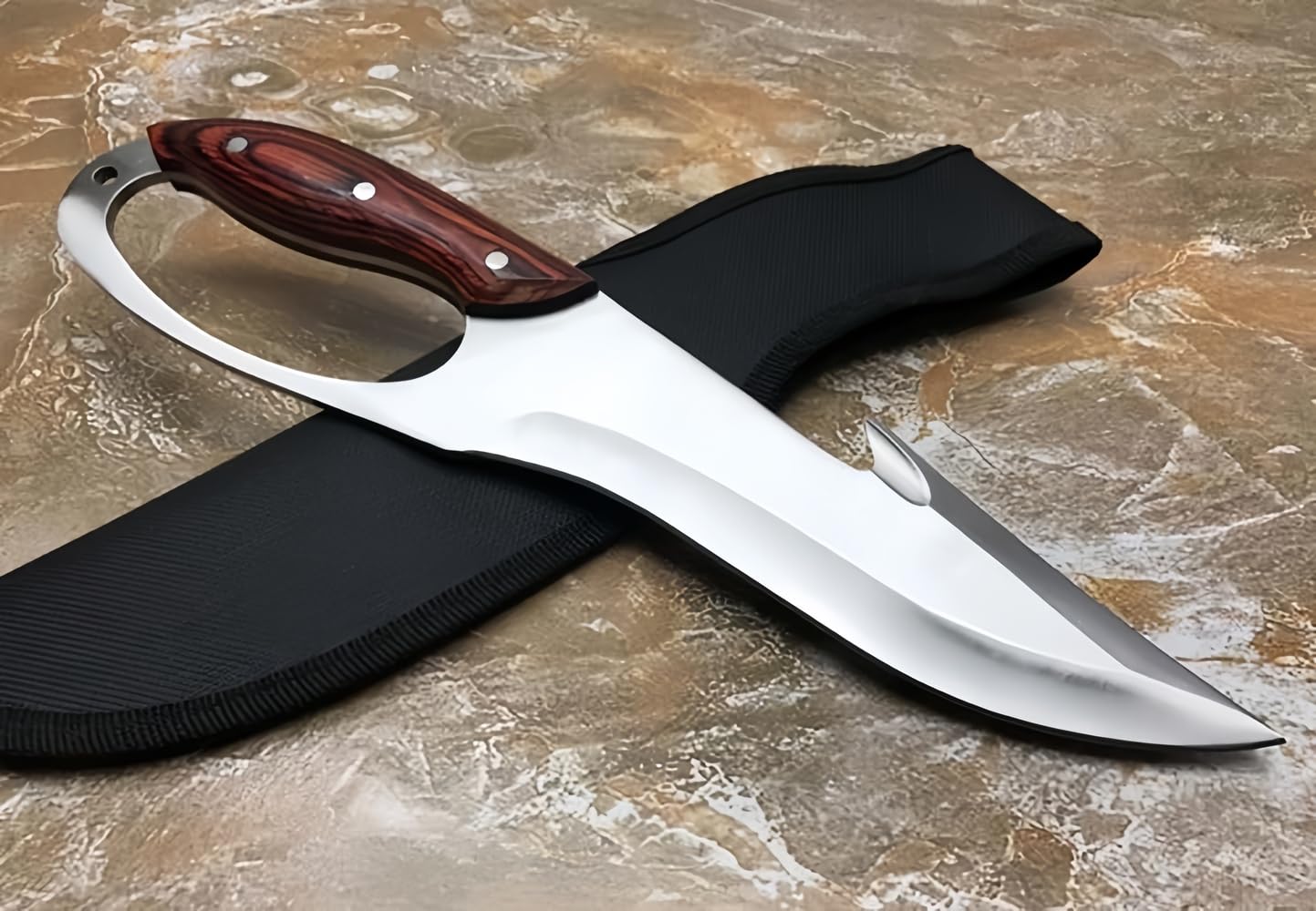 FARDEER Knife Cuchillo de Herramienta para Acampar al Aire Libre K917 Hoja forjada con precisión de, Herramienta de Camping para Pesca, Caza, Actividad Deportiva