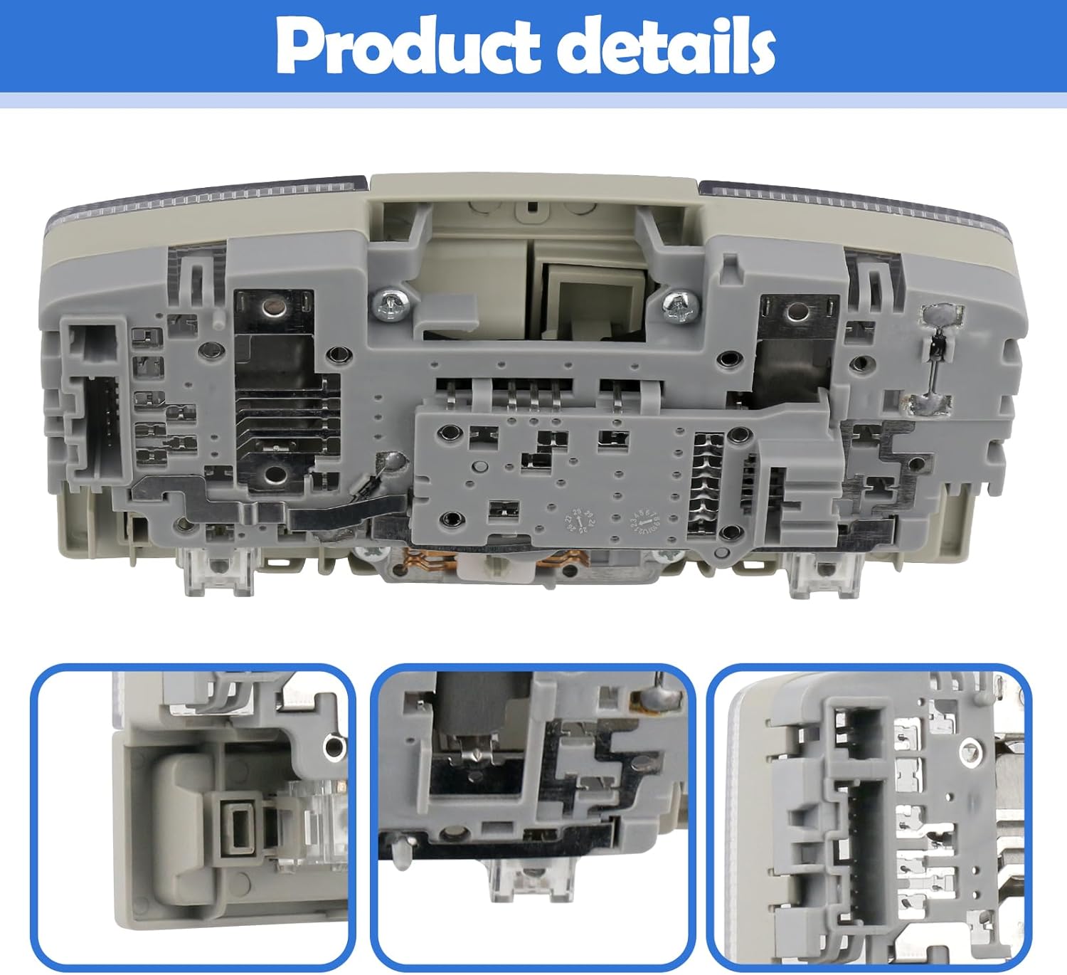 Overhead Console Down Map Light, Reading Lamp, Roof Console Switch for Mazda 3 2010 2011 2012 2013 Replaces BBM4-69-970B-75 Without Sunroof Switch Cab Interior Ceiling Reading Light