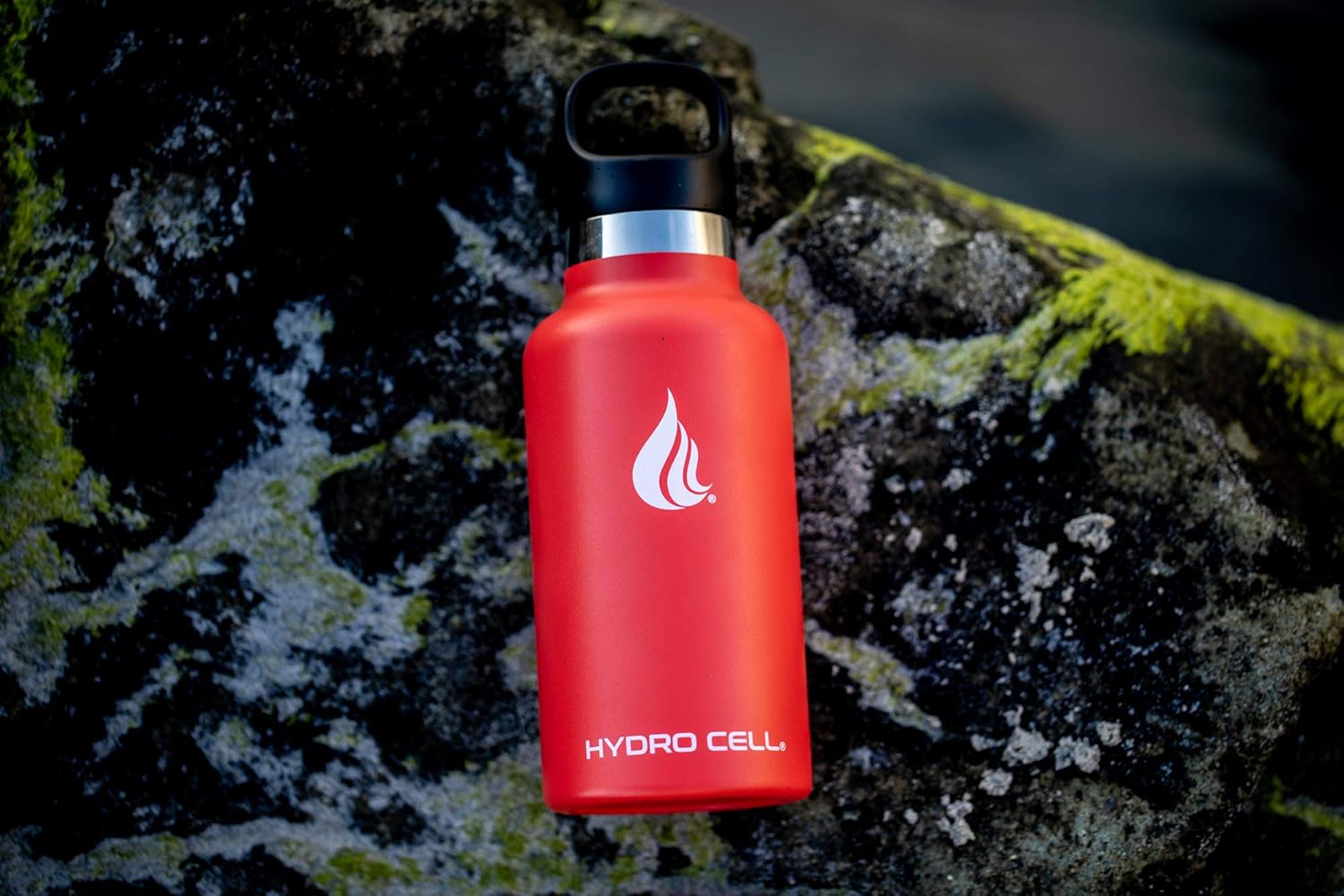 HYDRO CELL Botella de agua de acero inoxidable con popote y tapa