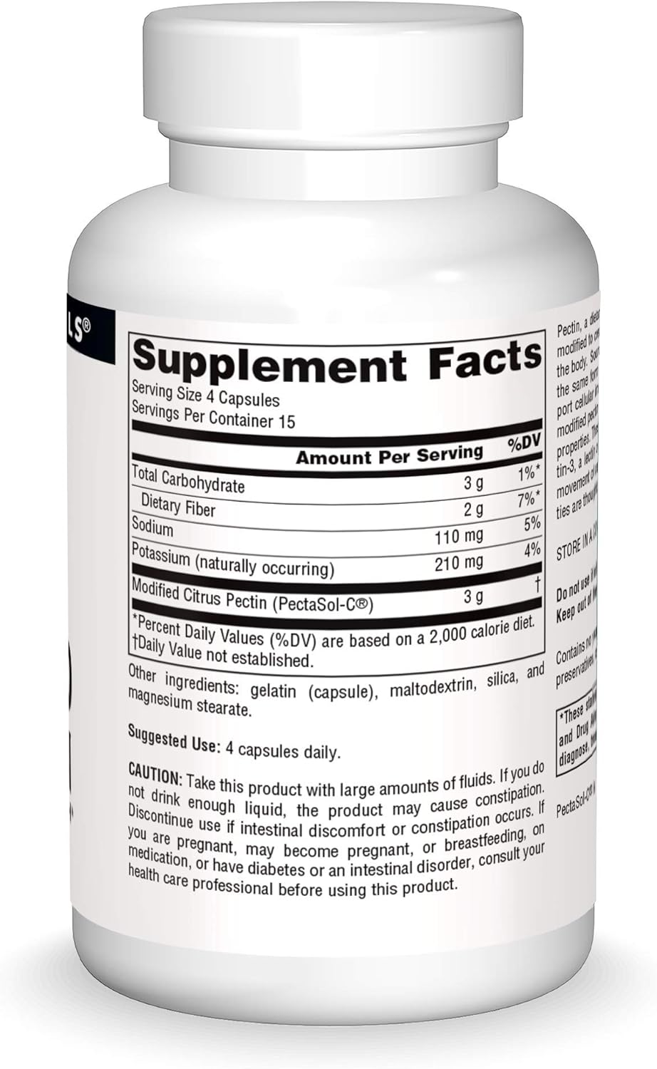 Source Naturals PectImmune, Modified Citrus Pectin, For Cellular Immune Health*, 750mg - 60 Capsules