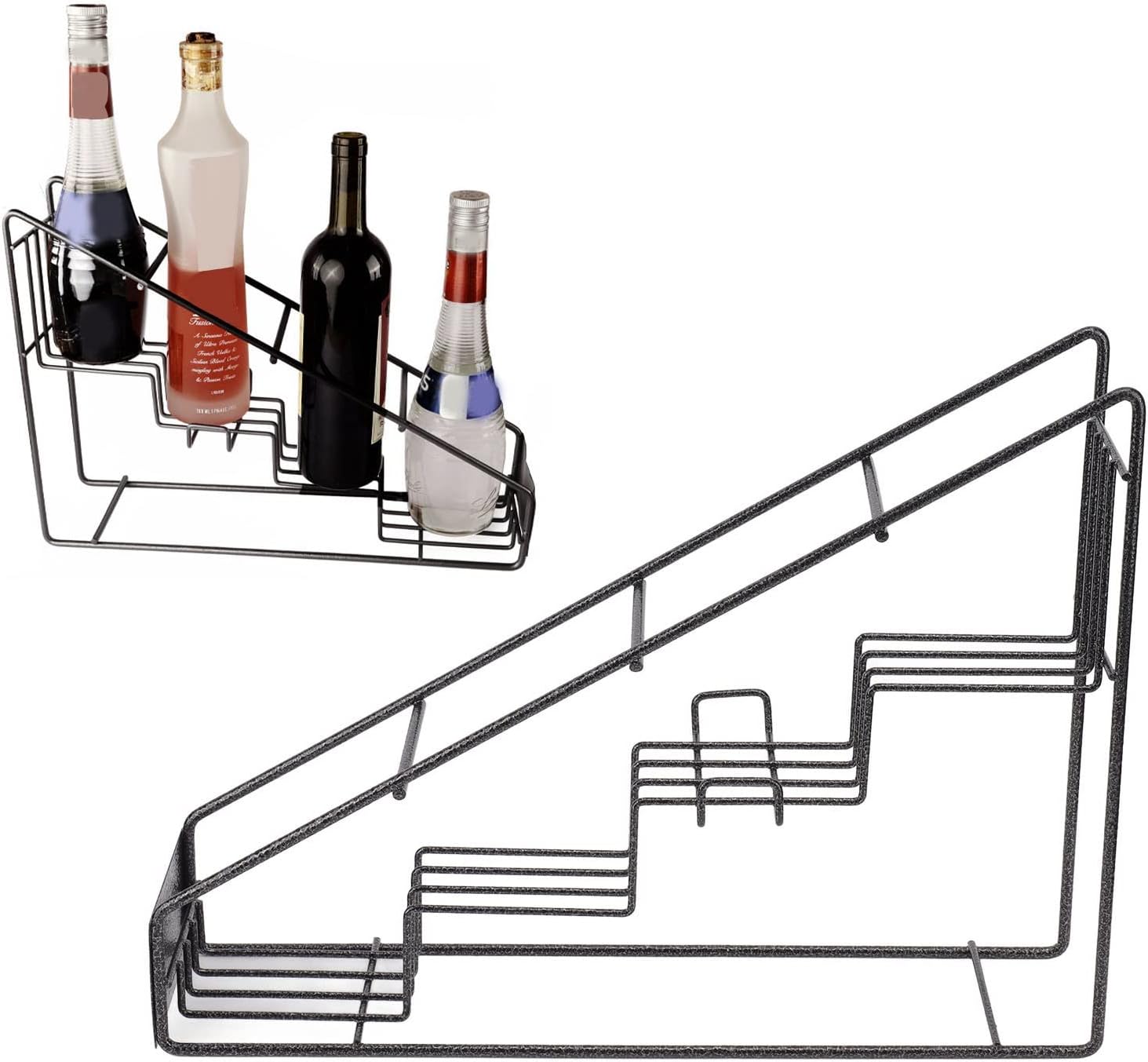 Syrup Bottle Holder, Wire Bottle Holder 4 Compartments