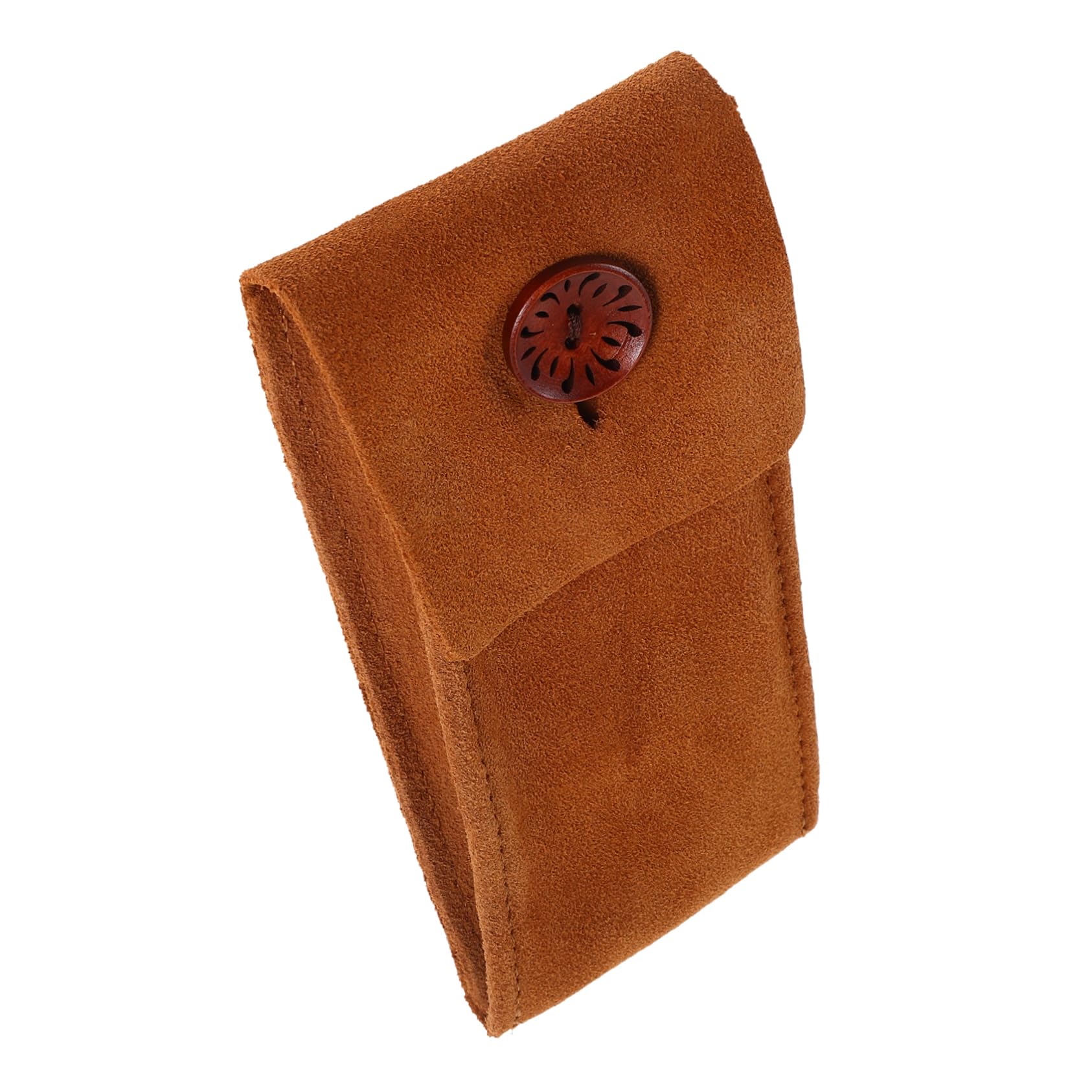 BESPORTBLE Leather Watch Case Organizer for Travel Vintage Pocket Watch Pouch for Men and Women Scratch Resistant Compact Design for and Storage