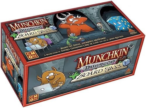 CMON Munchkin Dungeon Board - Paquete de expansión tonto, aventuras llenas de diversión y botín épico, juego estratégico para 2 a 5 jugadores, a