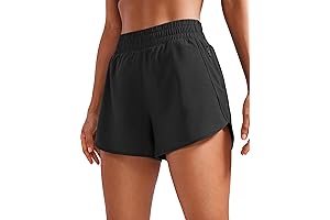 Women's Athletic Gym Shorts with Built-in Liner