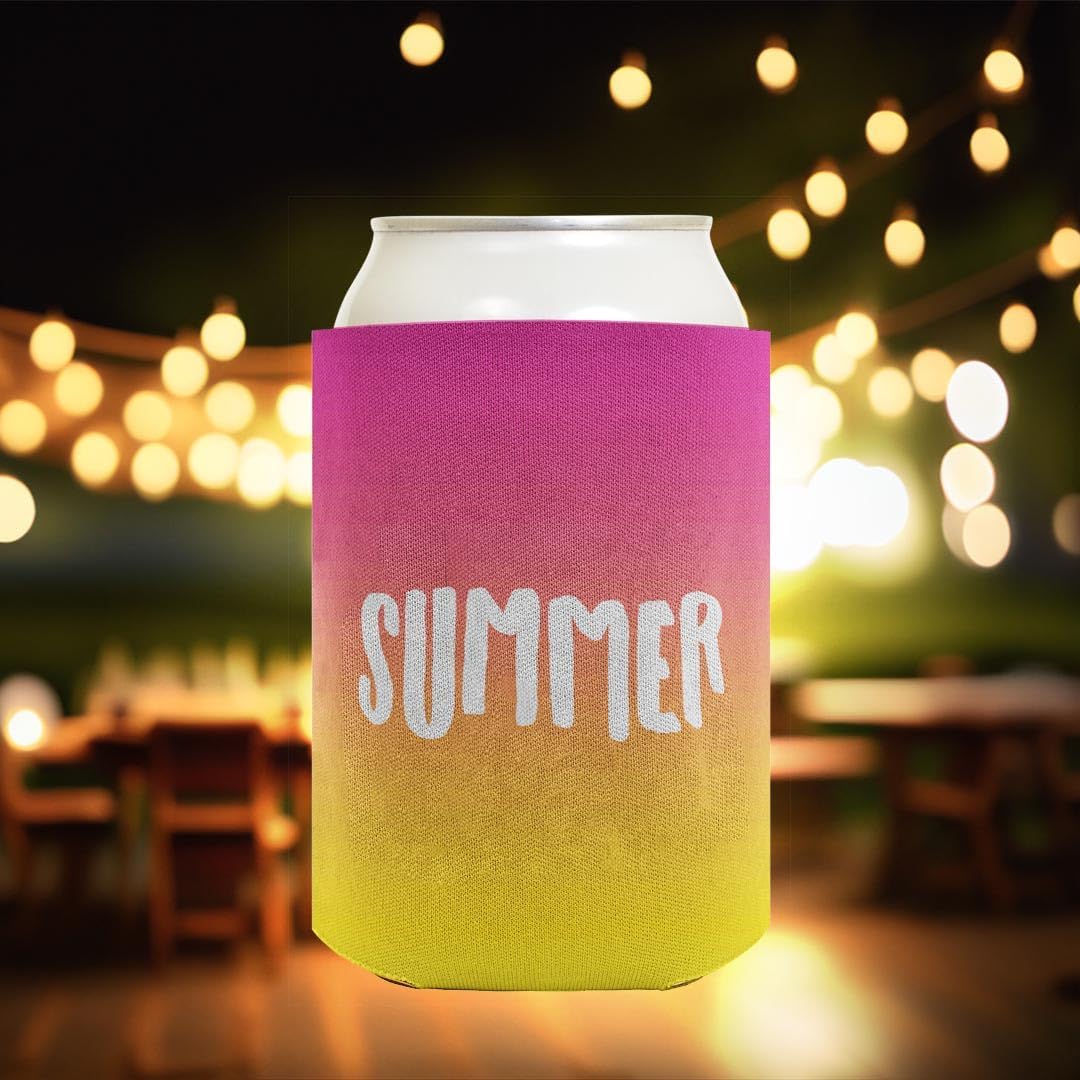 Beach Theme Can Cooler Sleeve Summer Vibes Summer 24-Pack Can Drink Thermocoolers Party Pack