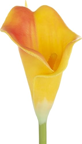 Miniatura 7 de Pure Garden - Lirio de llama artificial con tallos, flores falsas de tacto real para decoración del hogar, boda, noviababy shower, más, juego de 24