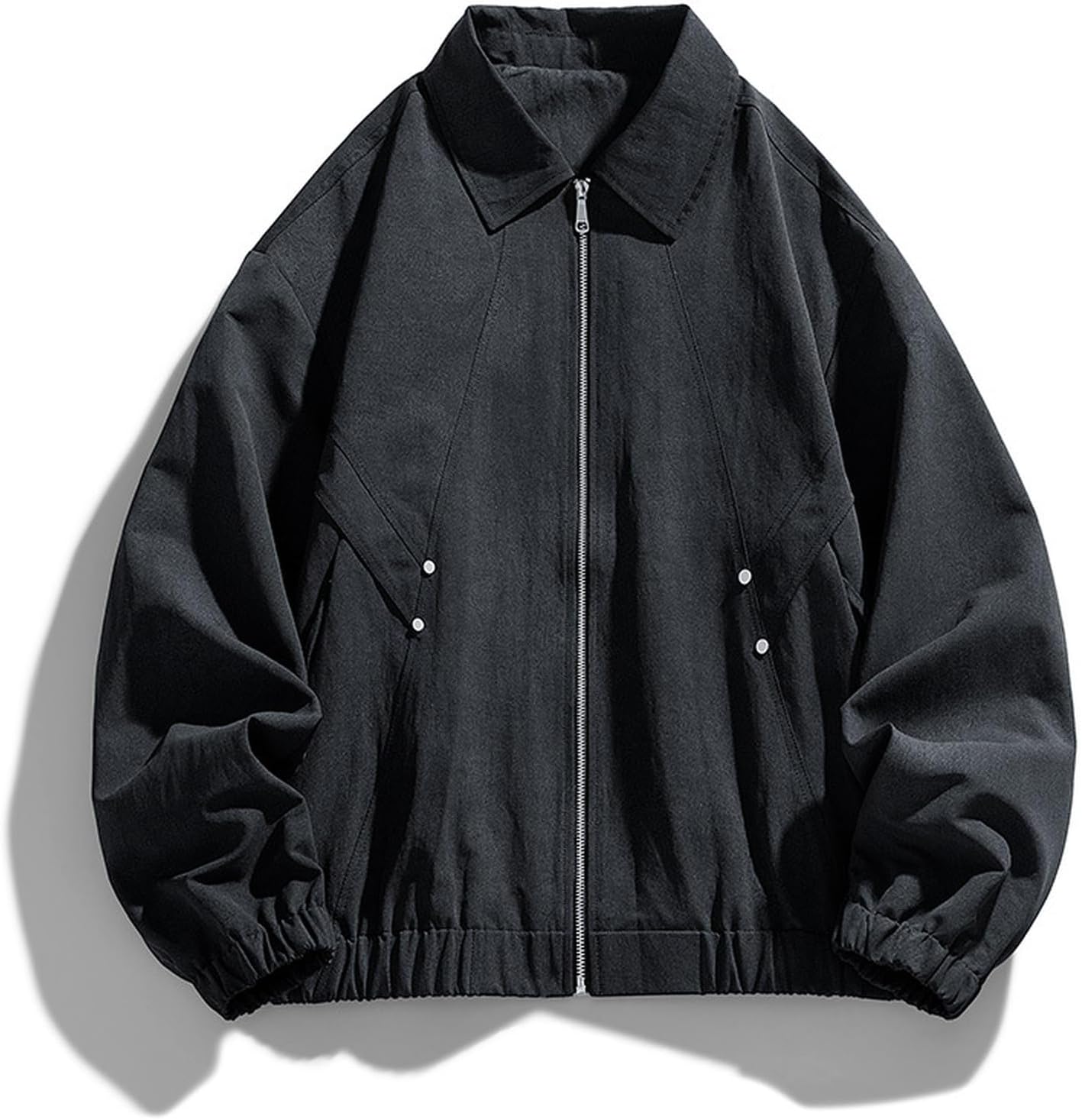 Men's Lightweight Windbreaker Jacket Casual Zip Up Outdoor Varsity Jackets Patchwork Vintage Y2K Outerwear, L-4XL