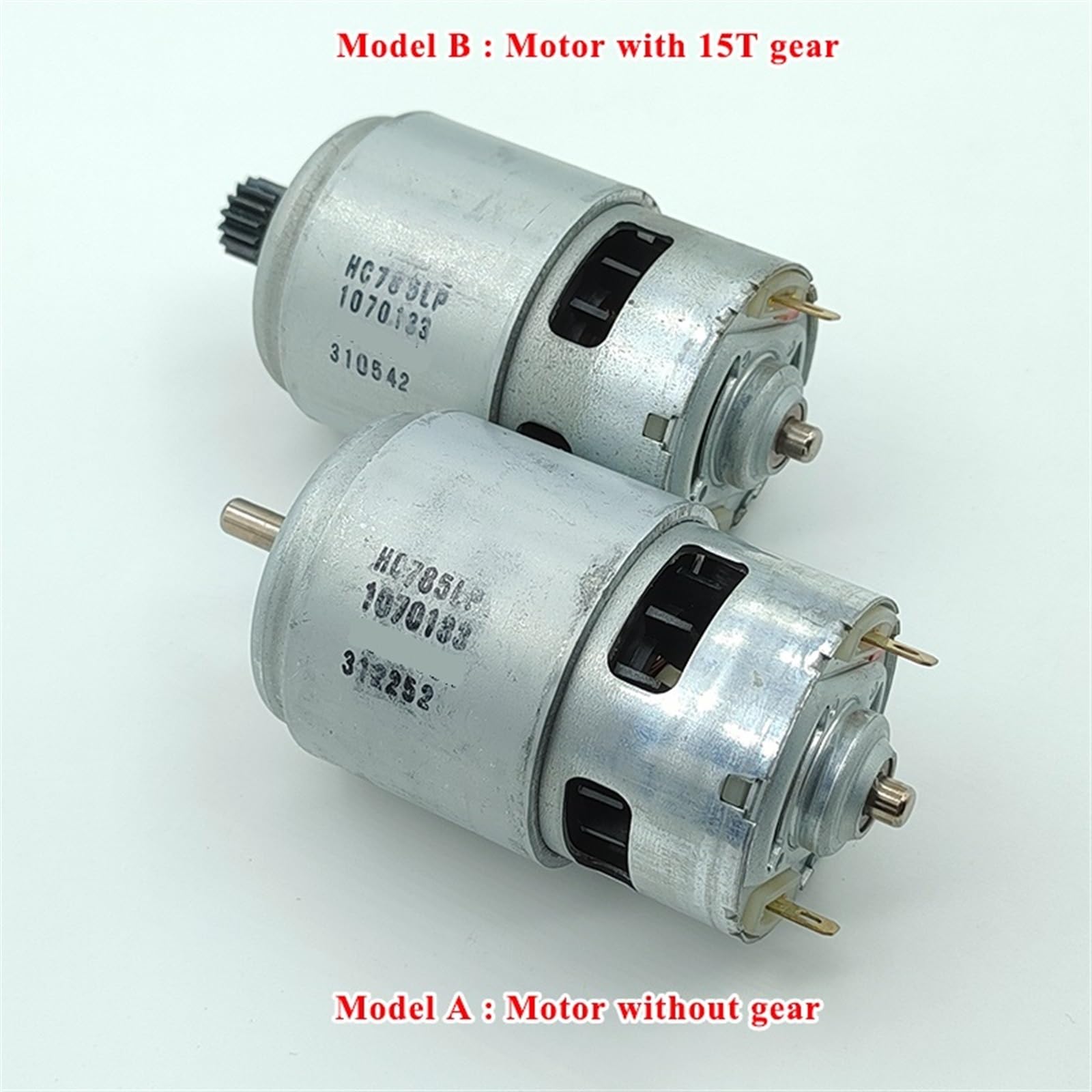 HC785LP 1070133 RS-785 Motore DC 12V-20V 18V 20000RPM Alta velocità Potenza Grande coppia 1 pz(Model A (No Gear))