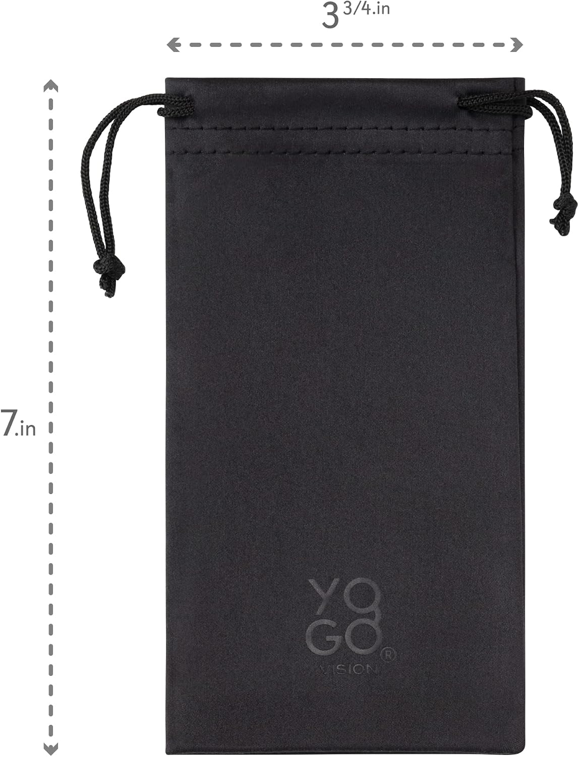 Yogo Vision Microfiber Glasses Pouch n Cloth 4 Set Protect Eyewear Smudges Dirt Ultra-Soft Lens Cloth Bags w/Drawstrings
