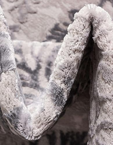 Miniatura 7 de Unique Loom Aberdeen Collection - Alfombra Chatsworth (5 pies 3 pulgadas x 8 pies, ovalada, grismarfil)