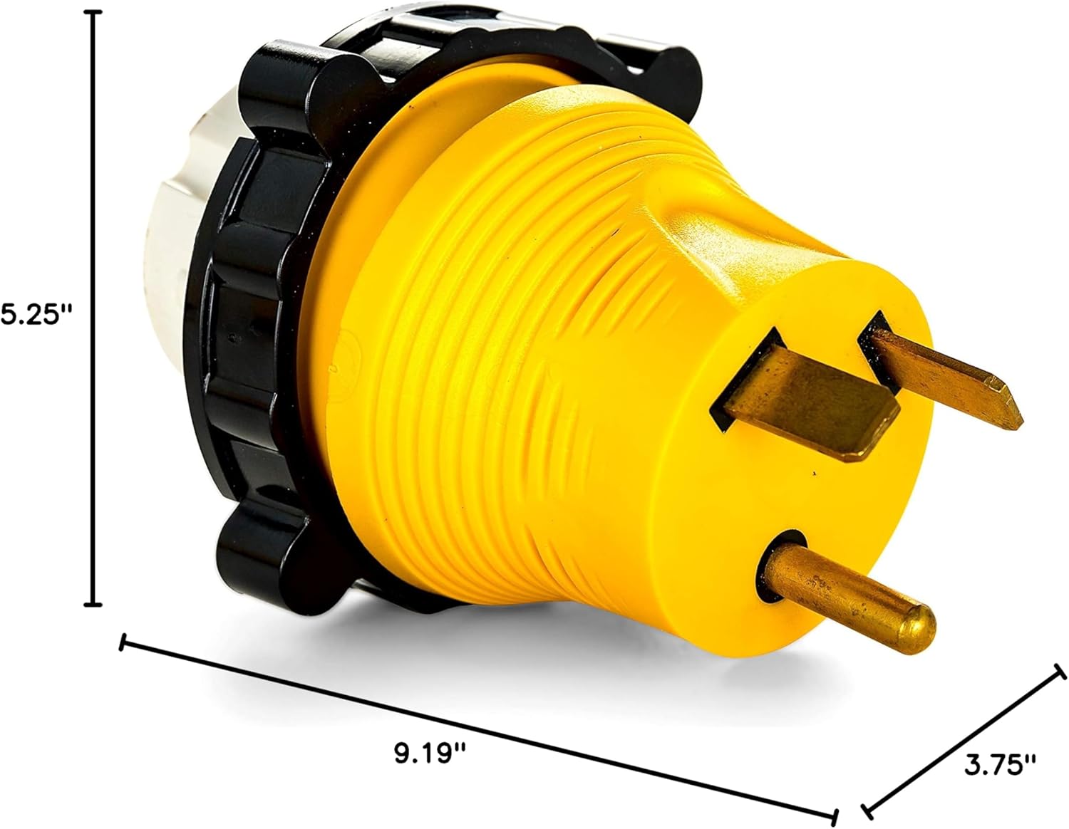 Camco Power Grip Camper/RV 30A-50A Locking Adapter | Compatible with 50-Amp Locking Plugs | Weatherproof Connection | 125 Volt / 3750 Watt (55643)