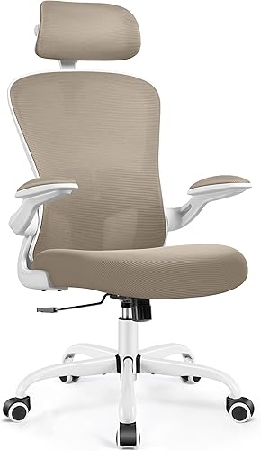 Miniatura 8 de FelixKing Silla ergonómica de escritorio de oficina con reposacabezas, ruedas, soporte lumbar ajustable y altura, silla de tareas giratoria cómoda