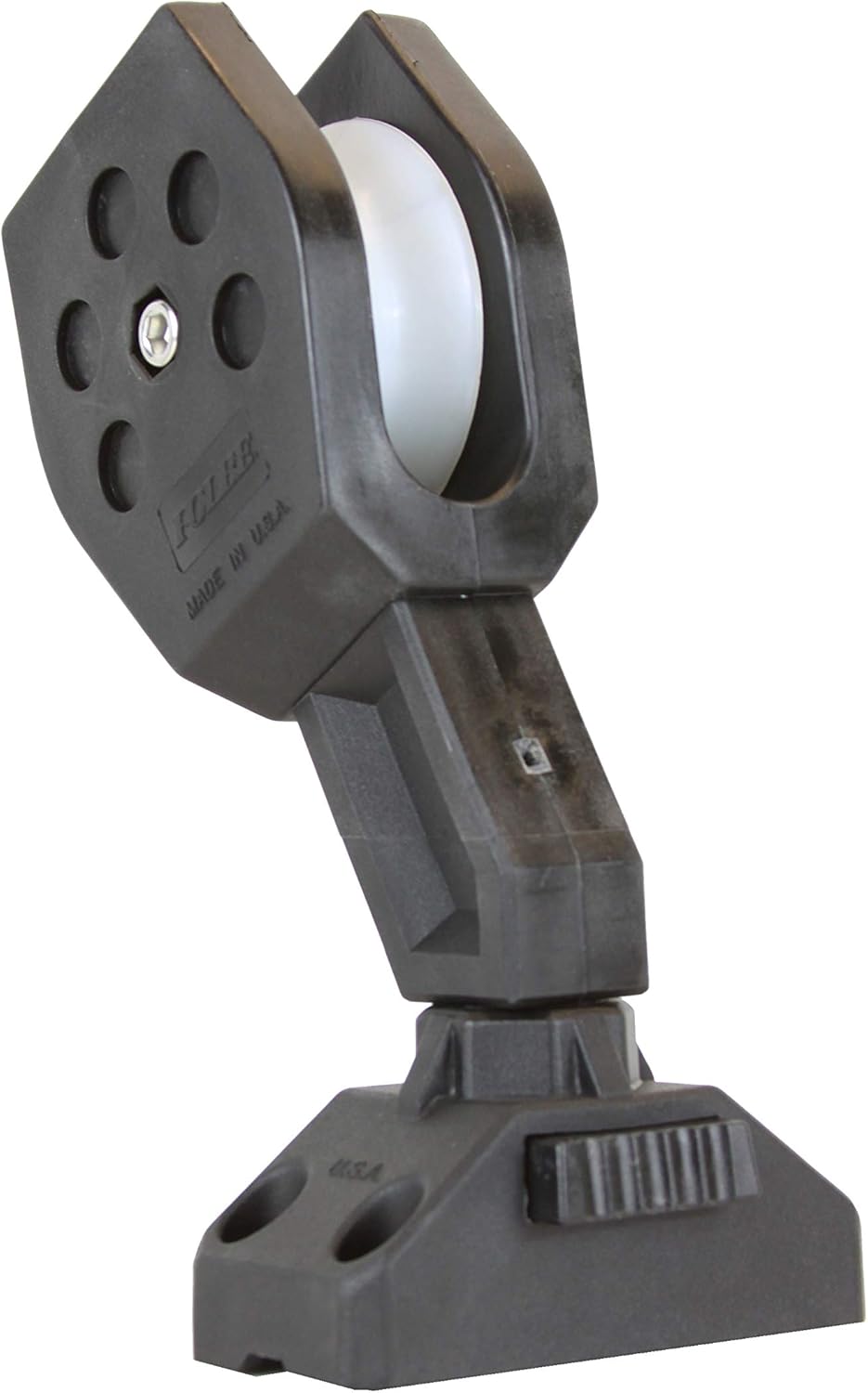 Folbe F011P - Removeable Rod Holder Mount Pulley with Pedestal (Deck) Mount