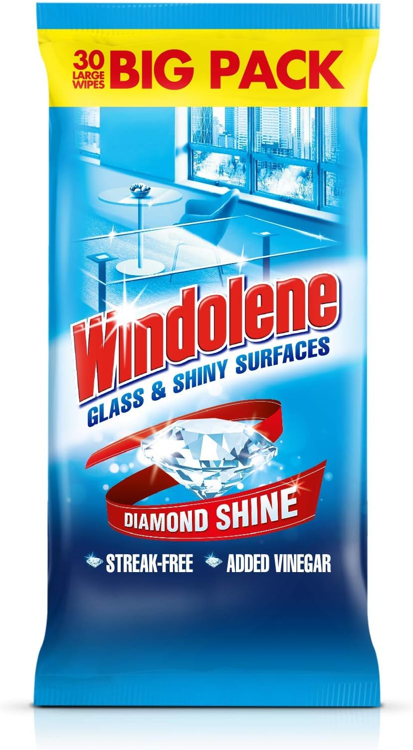 Windolene Glass Cleaner Wipes, 30 Wipes
