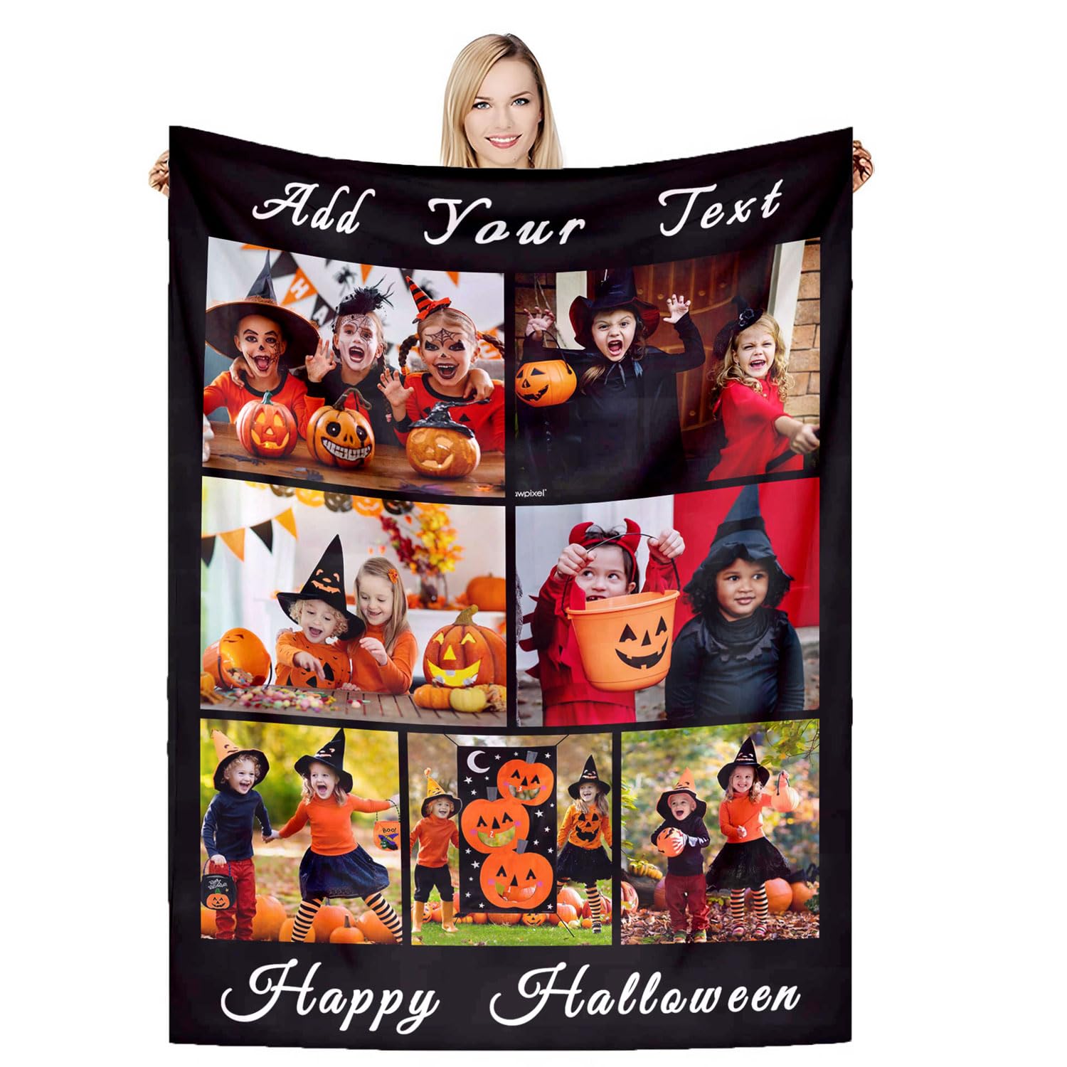 DSSHENGDS Custom Photo Blanket, Personalised Blanket, Gifts for Boyfriend, Girlfriend，Personalised Dad Gifts Idea for Dad from Daughter Son Kids, Best Dad Gifts-G-150 * 230CM
