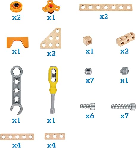 Miniatura 6 de Hape Junior Inventor Experiment Starter Kit | 42 juguetes de construcción de construcción, kit de ciencia STEAM para niños de 4 años en adelante