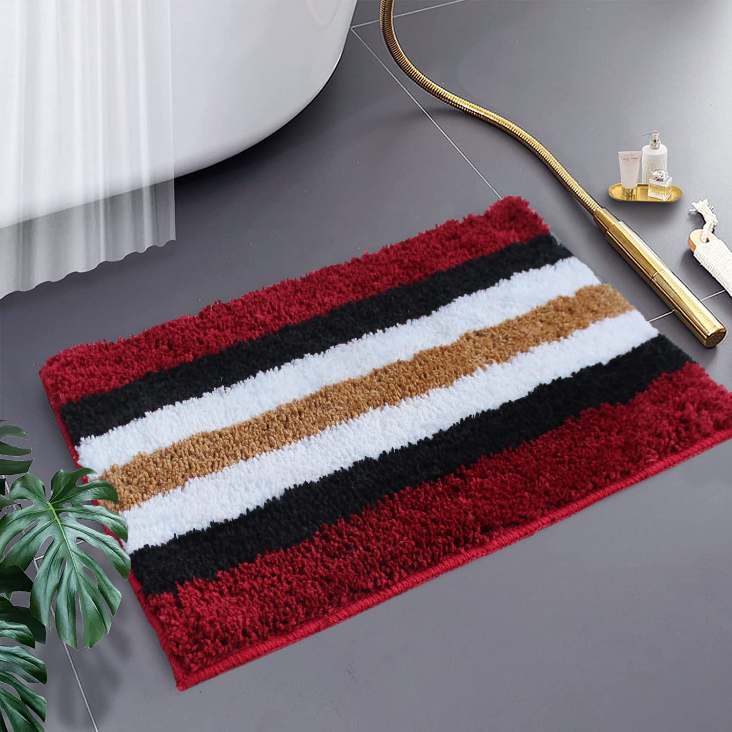 Luxe Home Turkey 38x58 cm Bathroom Mat - Teal | Soft, Anti-Skid, Washable | Kitchen Mat for Floor or Door Mat for Home