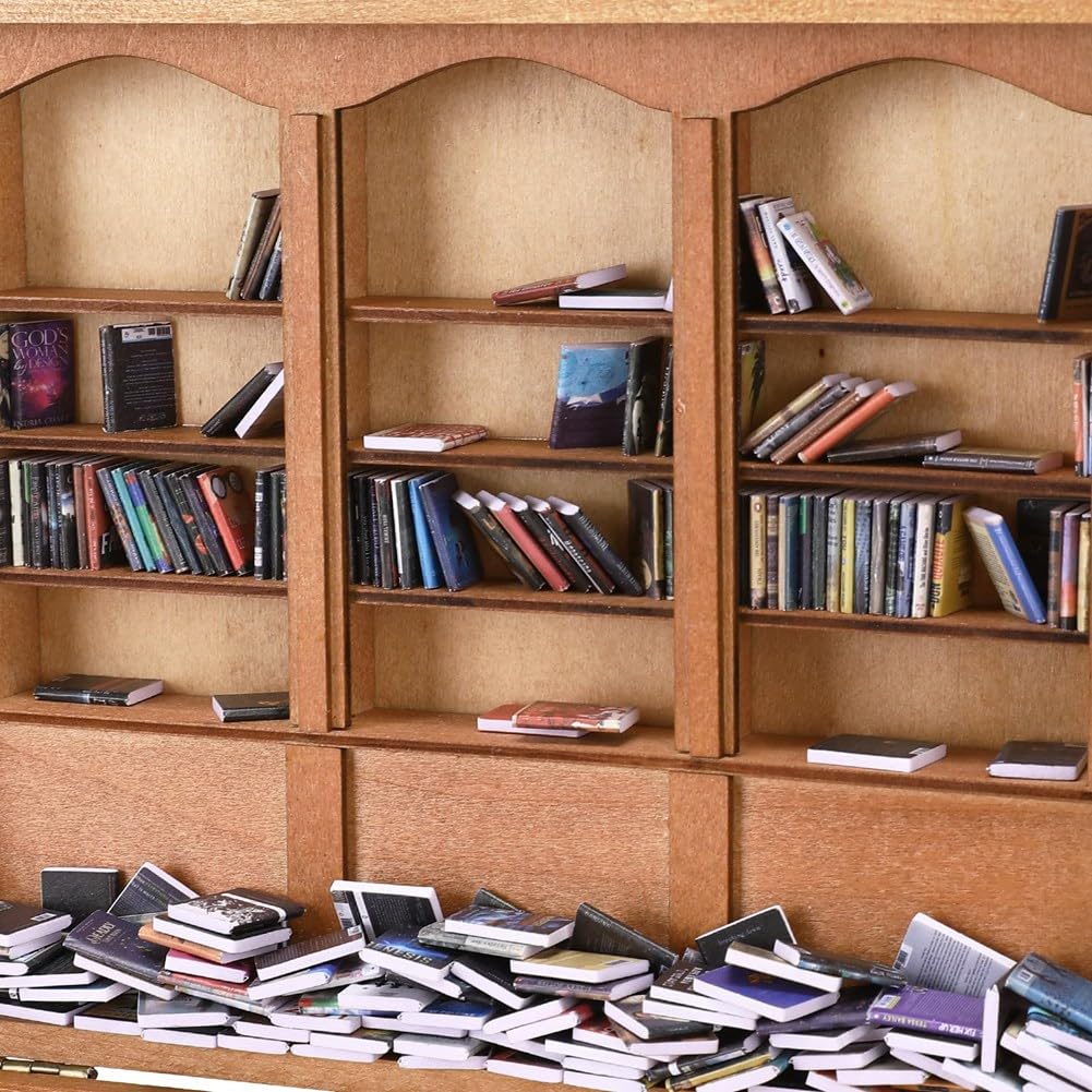 Relief Lęk 200 książek Miniaturowa biblioteka Shake Away Your Anxiety B