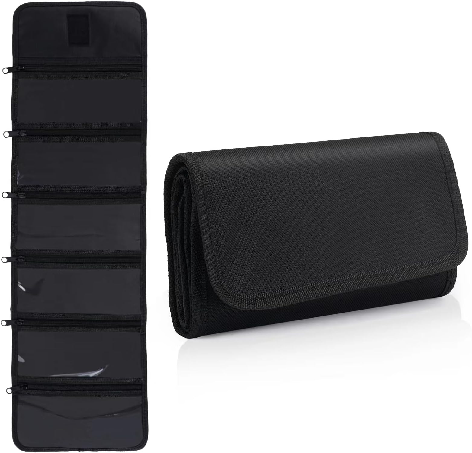 Yamahiko Money Wallet Multipack Cash Organizer - 6 Zippered Money Pouch Envelope Wallet for Travel Budgeting, Receipts