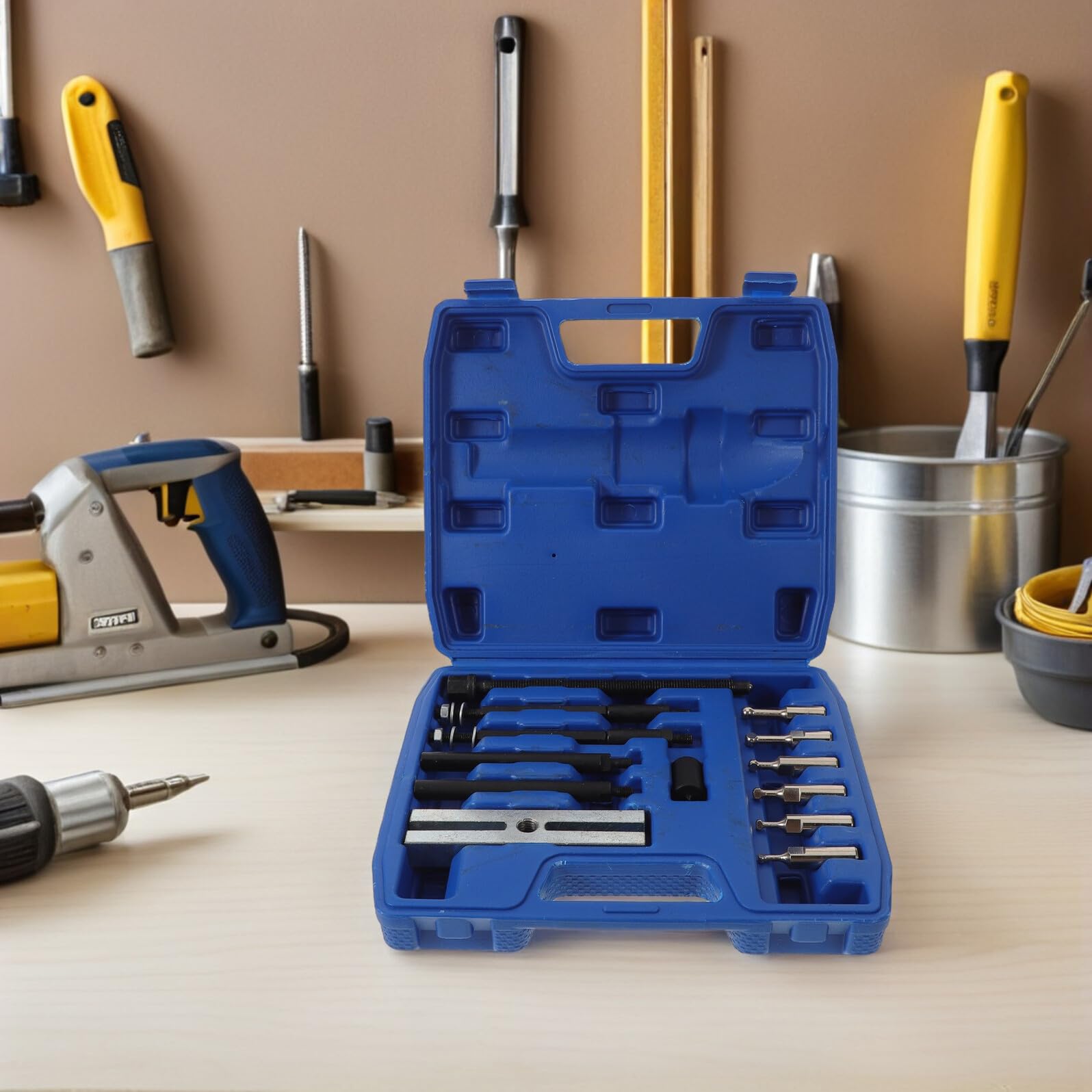 HEMOTON Kit Extracteur de Roulement à Alésage Intérieur 13 Pièces, Outil de Démontage de Roulements Automobiles, Extracteur Mécanique pour Volants et Transmissions, Usage Professionnel