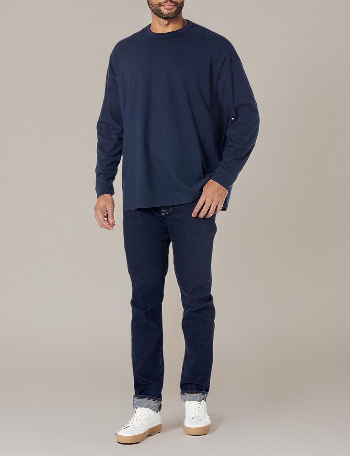 Amazon Aware Men's Oversized Heavyweight Cotton Long-Sleeve T-Shirt - Image 8