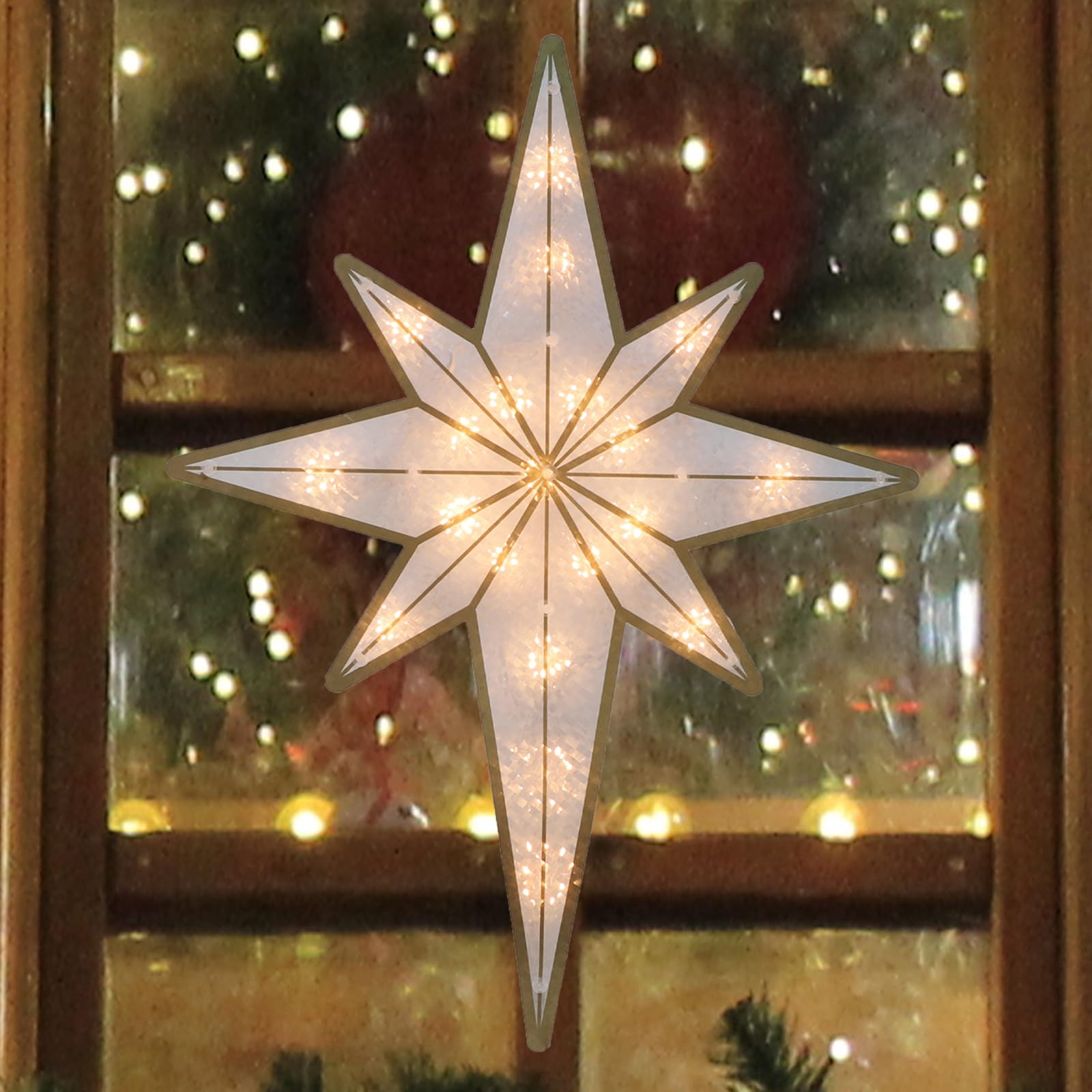 Étoile de Bethléem Noël lumineuse de 43cm pour raviver la magie en famille