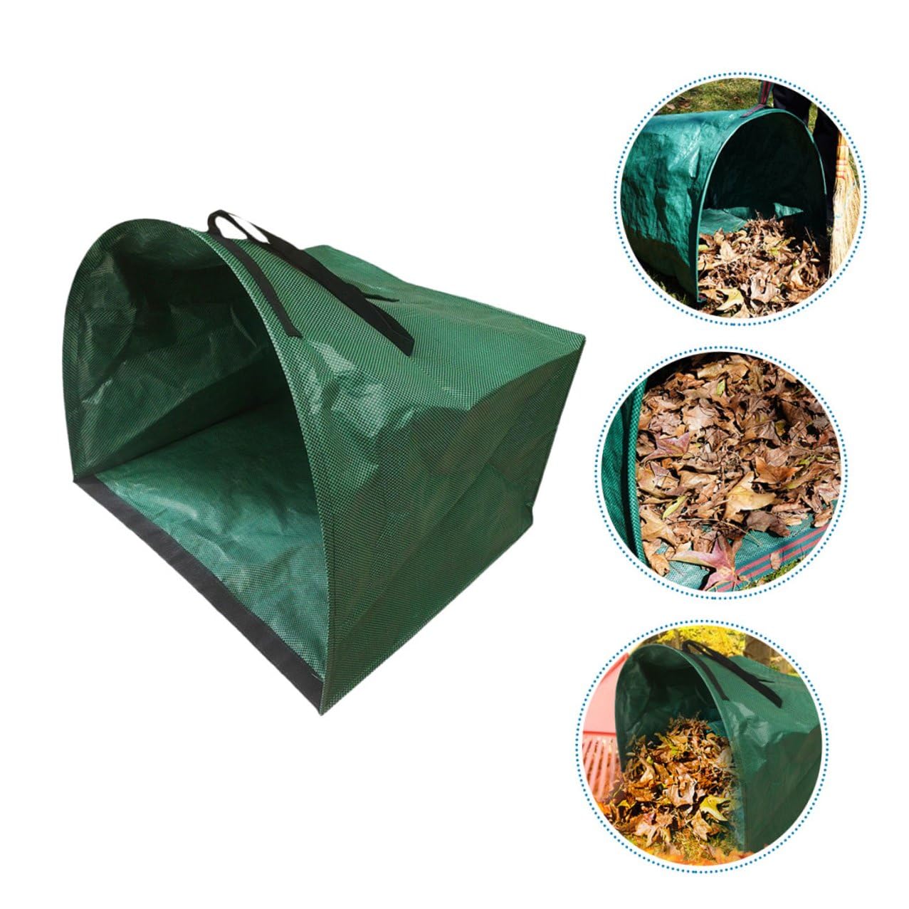 Großer Faltbarer Gartensack mit Hoher Kapazität Robustes Design Starke Griffe für Laub Grünabfall und Gartenarbeit Vielseitig Einsetzbar für Rasenpflege und Landschaftsbau