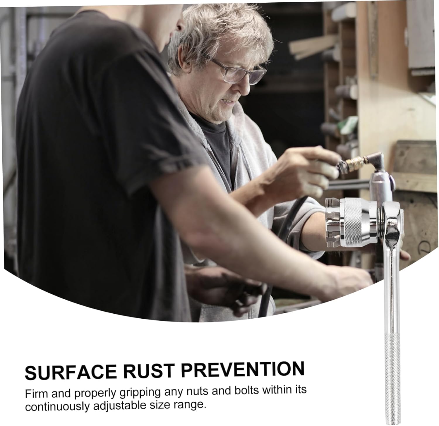 Tofficu 4pcs Socket Set Torque Socket Set Extended Wrench Wrench Multi-function Grip Adapter