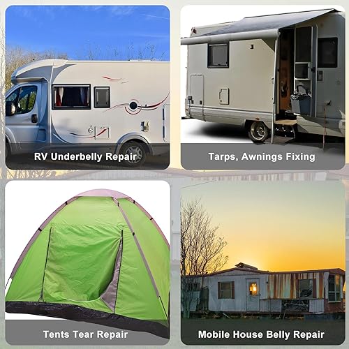 Miniatura 17 de Frienda Cinta para debajo del vientre, material corrugado impermeable flexible para reparar el vientre, parche adhesivo grueso, sellado para móvil