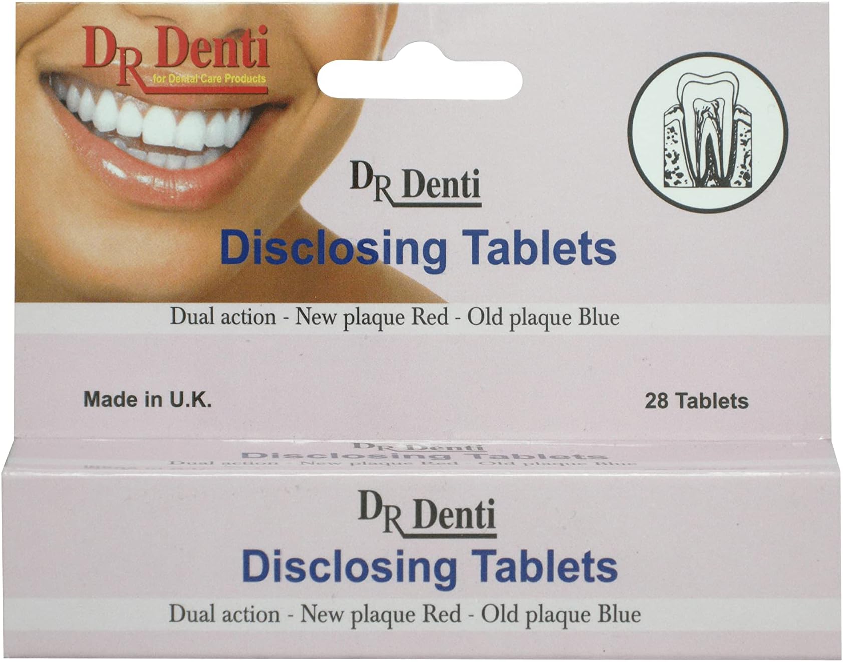 2 Tone Disclosing Tablets - Tooth Brushing Testers - 28 Tablets