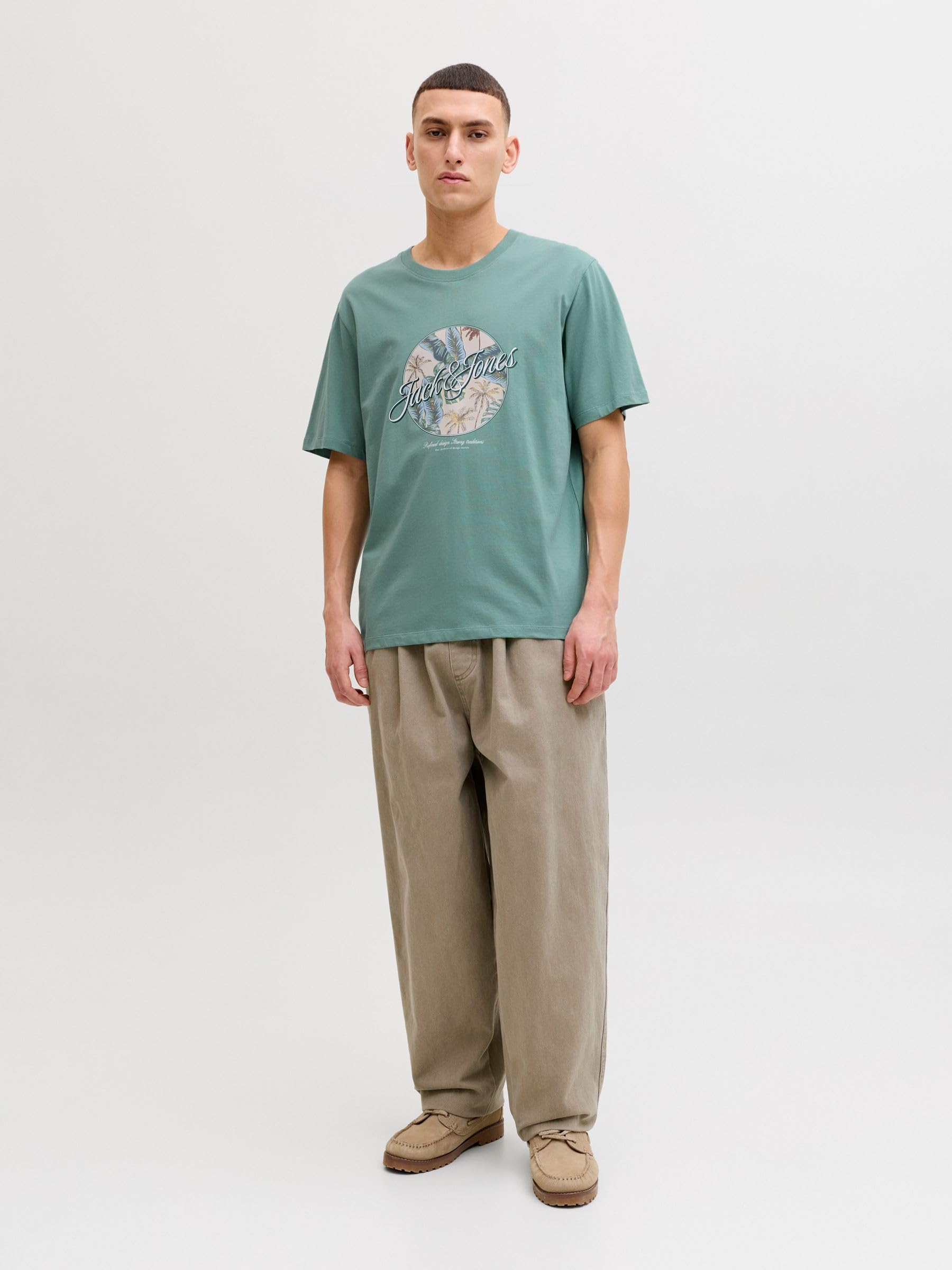 JACK & JONES Jjhonolulu Shape Tee SS Crew Neck Jjhonolulu Shape Tee SS Crew Neck Homme (Lot de 1)
