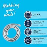 GROHE VitalioFlex Comfort TwistStop - Smooth Shower Hose 1.75 m, (Tensile Strength 50 kg, Pressure Resistance Up to 5 Bar, Heat Resistance 70°C, Universal Connection G 1/2'' x 1/2''), Chrome, 28745002 - 3