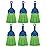 LOLA Whisk Broom, Hand Brush, 6 Pack Durable Bristles, Whisks Away Dirt & Debris, Compact, Hang Hole for Easy Storage, Indoor/Outdoor