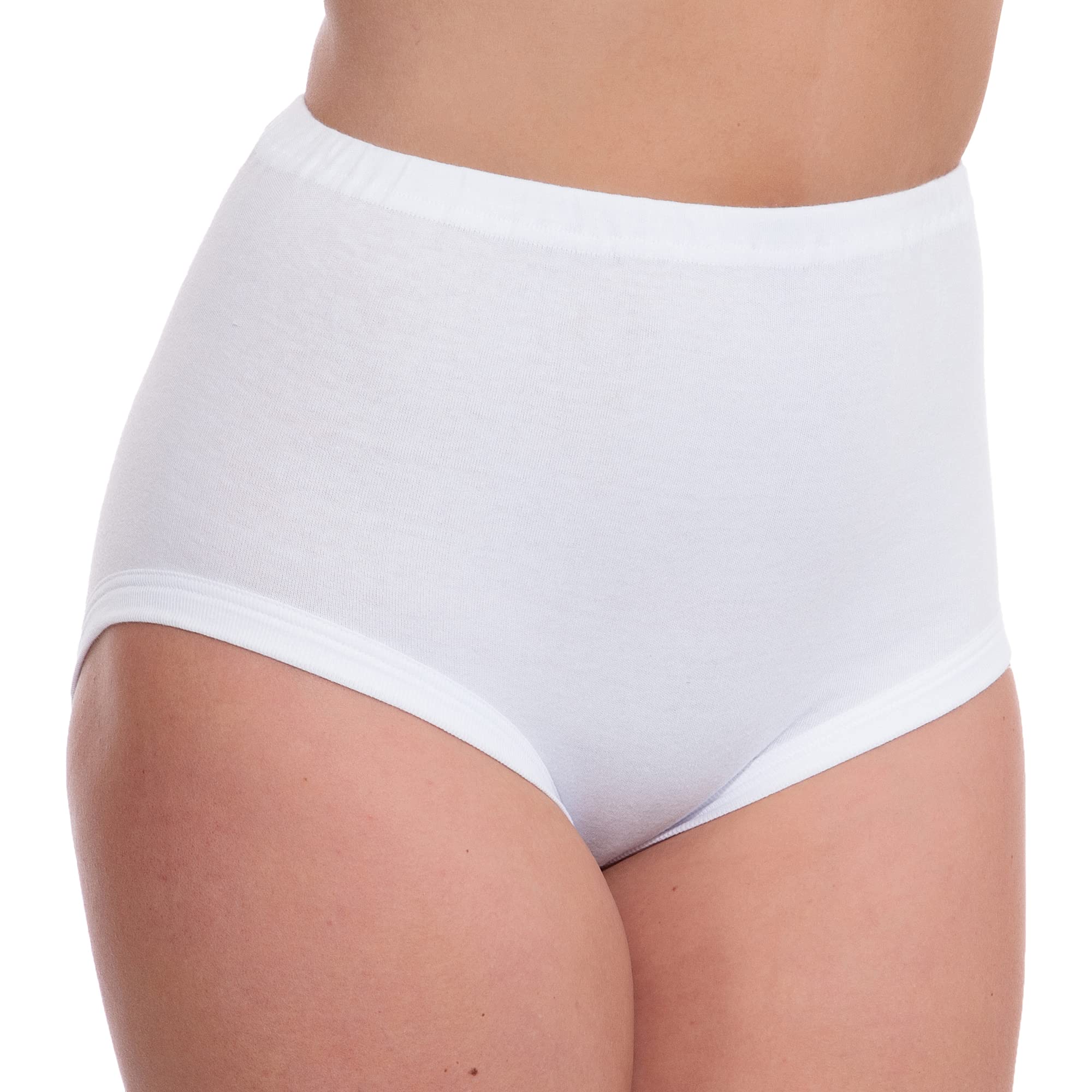 Slumber Hut 3 Pairs Ladies Cotton Interlock Cuff Leg Briefs Medium