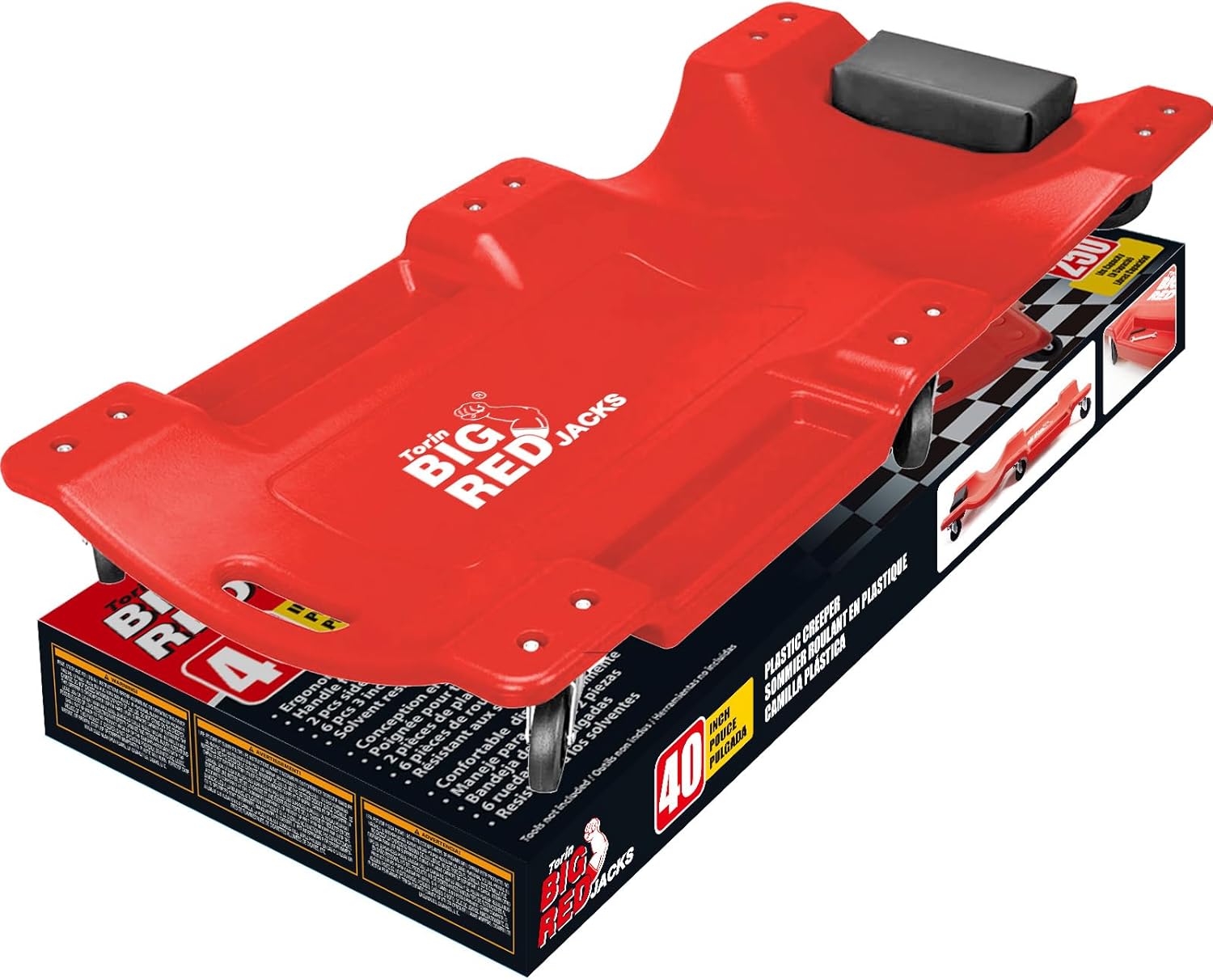 BIG RED TRP6240 Torin Blow Molded Plastic Rolling Garage/Shop Creeper: 40