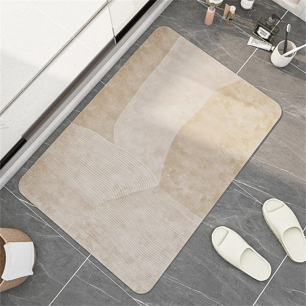 Tapis de bain lavable à séchage rapide et super absorbant pour salle de bain