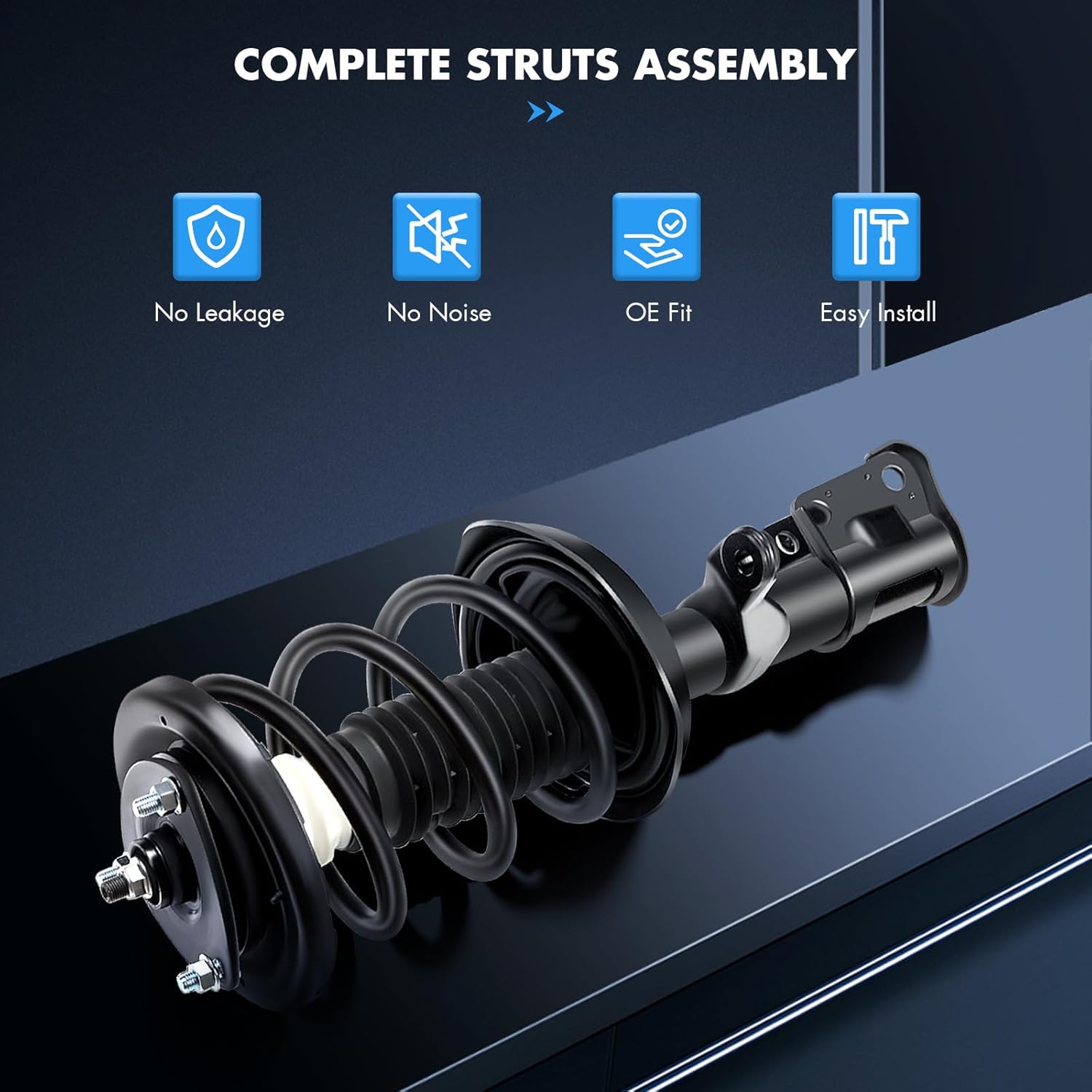 ASAPE 2PCS Front Complete Strut Assembly with Coil Spring Fit for 2002 2003 2004 2005 2006 for Honda CR-V 2.4L Shocks Absorber Replace OE #172144 172143