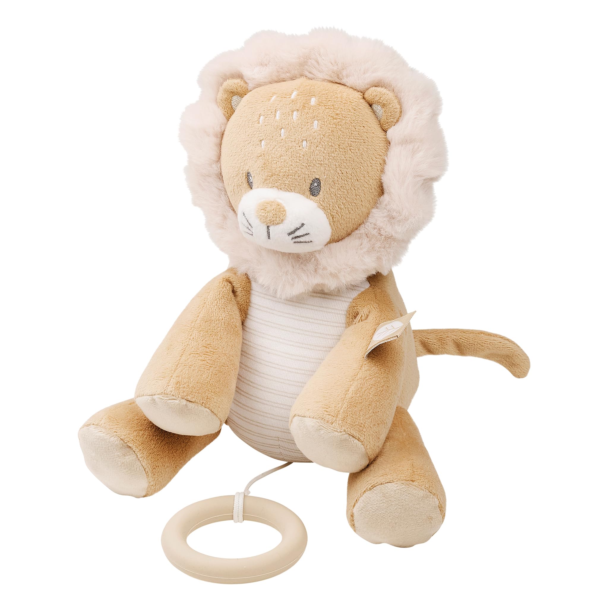 Nattou Peluche Musicale en Polyester, Lion, avec Musique, boîte à Musique, env. 27 cm, Flo, Oli & Ernest, Ernest Brun
