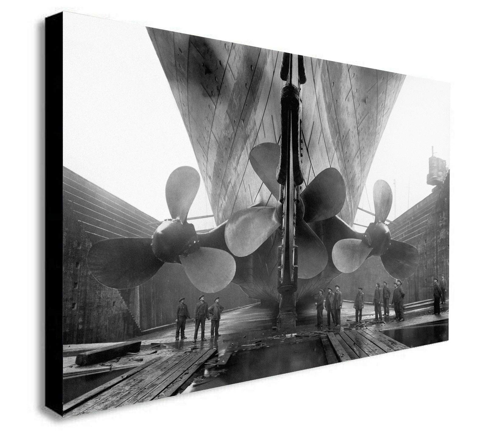 Fab Titanic - Canvas Wall Art Framed Print Various Sizes (A1 32X24 Inches)