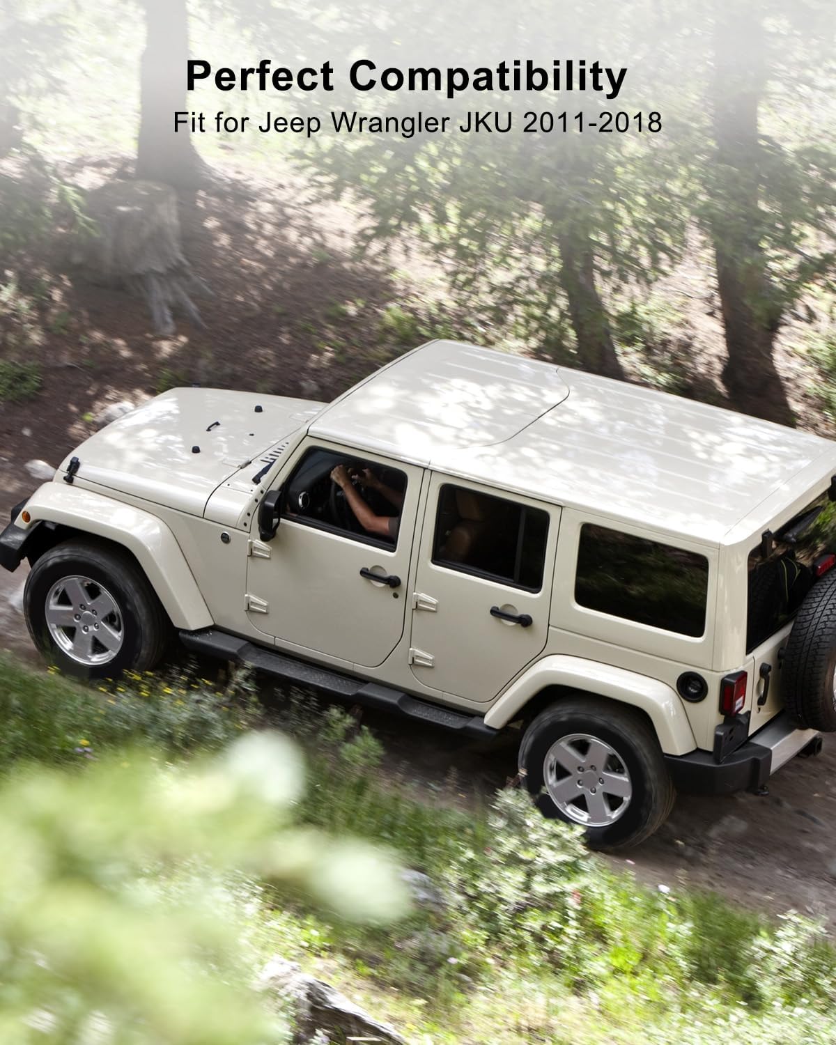 Front Hard Top Roof Seal Fit for Jeep Wrangler JKU 2011-2018, Header Weatherstrip Seal Replace 68088040AA 68088040AB
