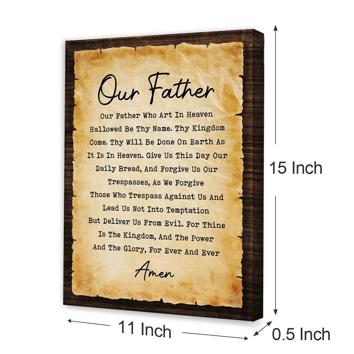 Amazon.com: Our Father Prayer Wall Decor,Lords Prayer Canvas Wall