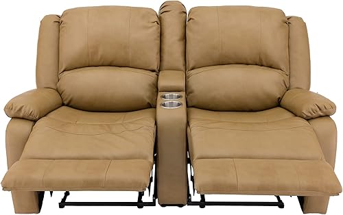 Miniatura 104 de RecPro Charles Collection sofá doble de 67 pulgadas con respaldo reclinable para caravana o cámper, mueble, sillón doble