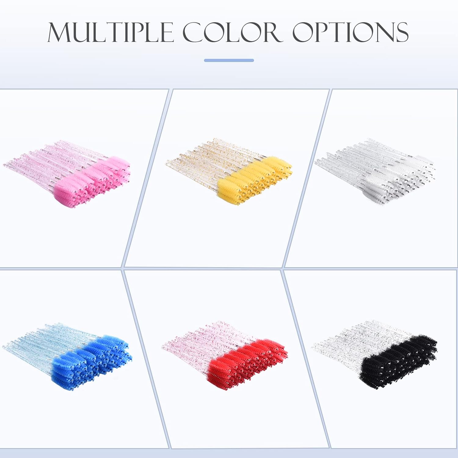 200 Colorful disposable Mascara Wands eyelash brush for eyelash extensions Eyebrow brush and lash extension supplies (Black) : Beauty & Personal Care