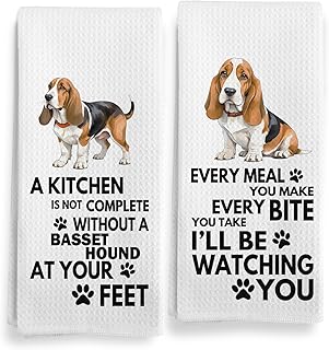 Basset Basset Hound Kitchen Tea Towels