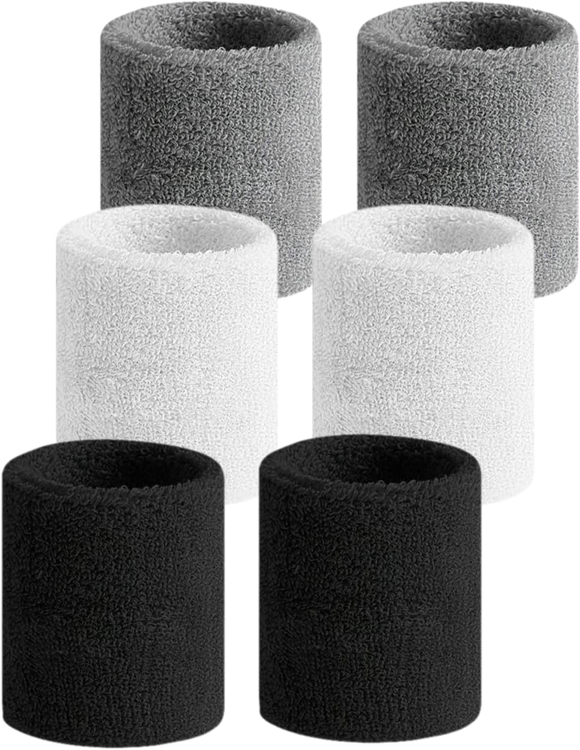 AlybrolShapewear Sports Wristband for Men & Women - Moisture Wicking Athletic Cotton Terry Cloth Sweatband for Tennis, Basketball, Running, Gym, Working Out