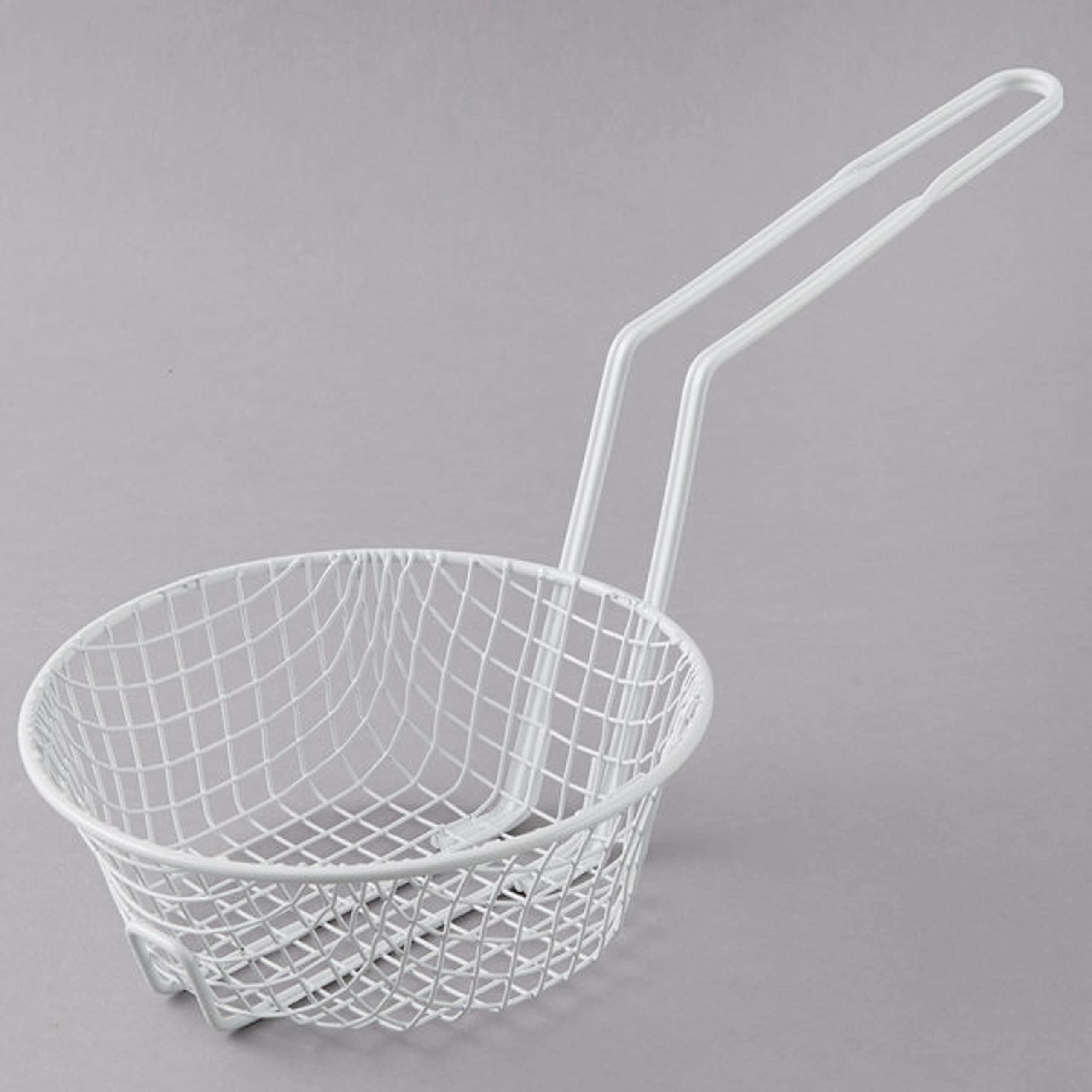 Winco MSBW-12, 12 Coarse Mesh Breading Basket, Steel Wire Basket with Plastic Non