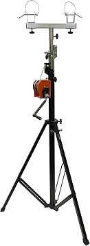 14FT TRUSS LIGHTING CRANK STAND 220 LBs & UNIVERSAL T ADAPTER HEAVY DUTY DJ PA CLUB